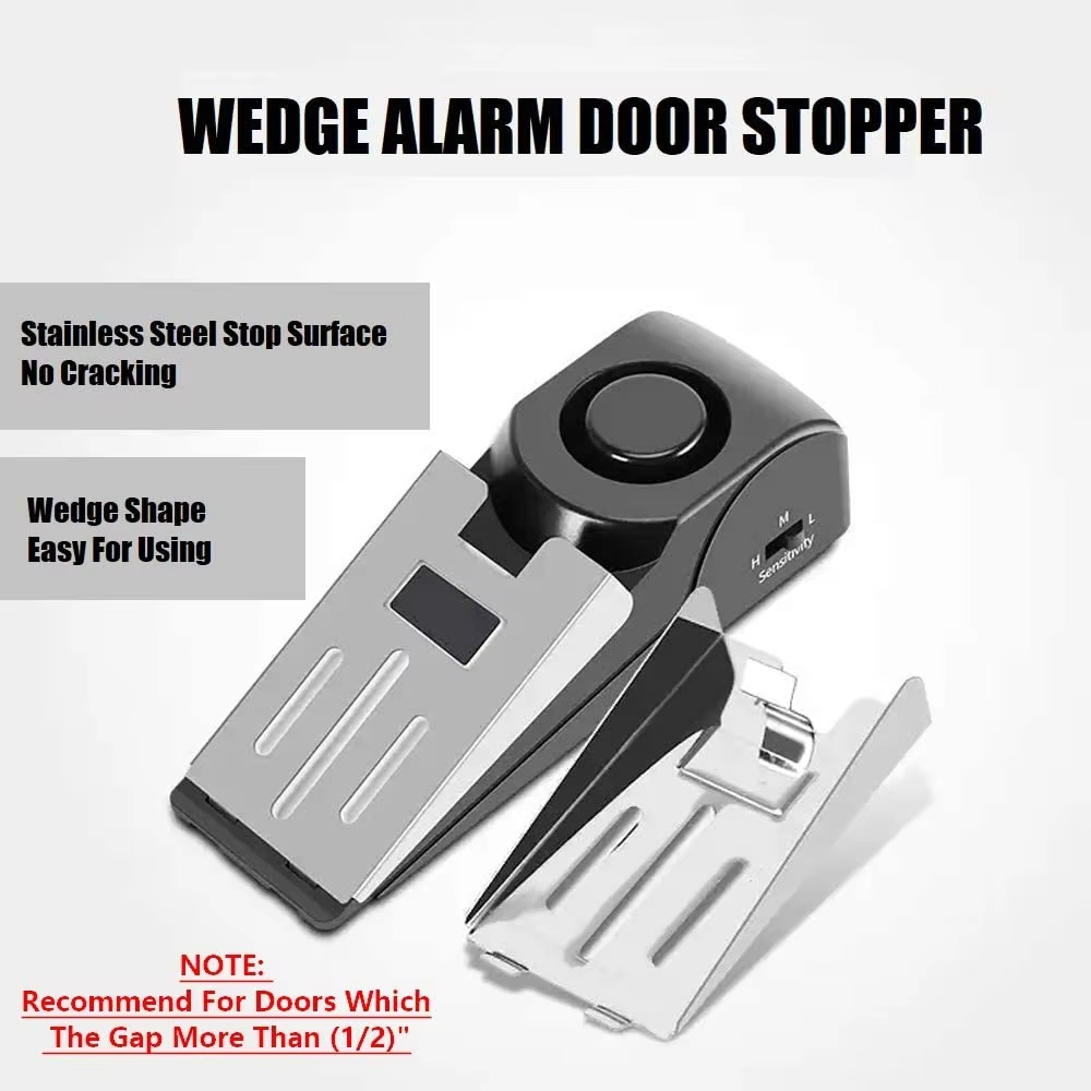 อุปกรณ์เตือนภัยแบบพกพา 120dB ร - Door Stop Alarm บทวิจารณ์และราคา