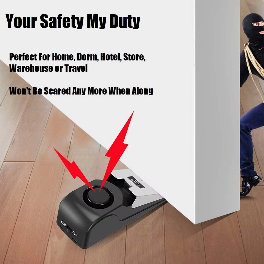 อุปกรณ์กันขโมยไร้สาย 120db ที่ - Door Stop Alarm บทวิจารณ์และราคา