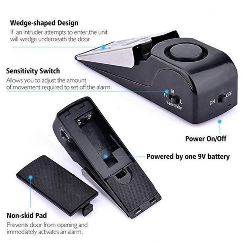 ระบบล็อคประตูไร้สายพร้อมสัญญาณ - Door Stop Alarm บทวิจารณ์และราคา