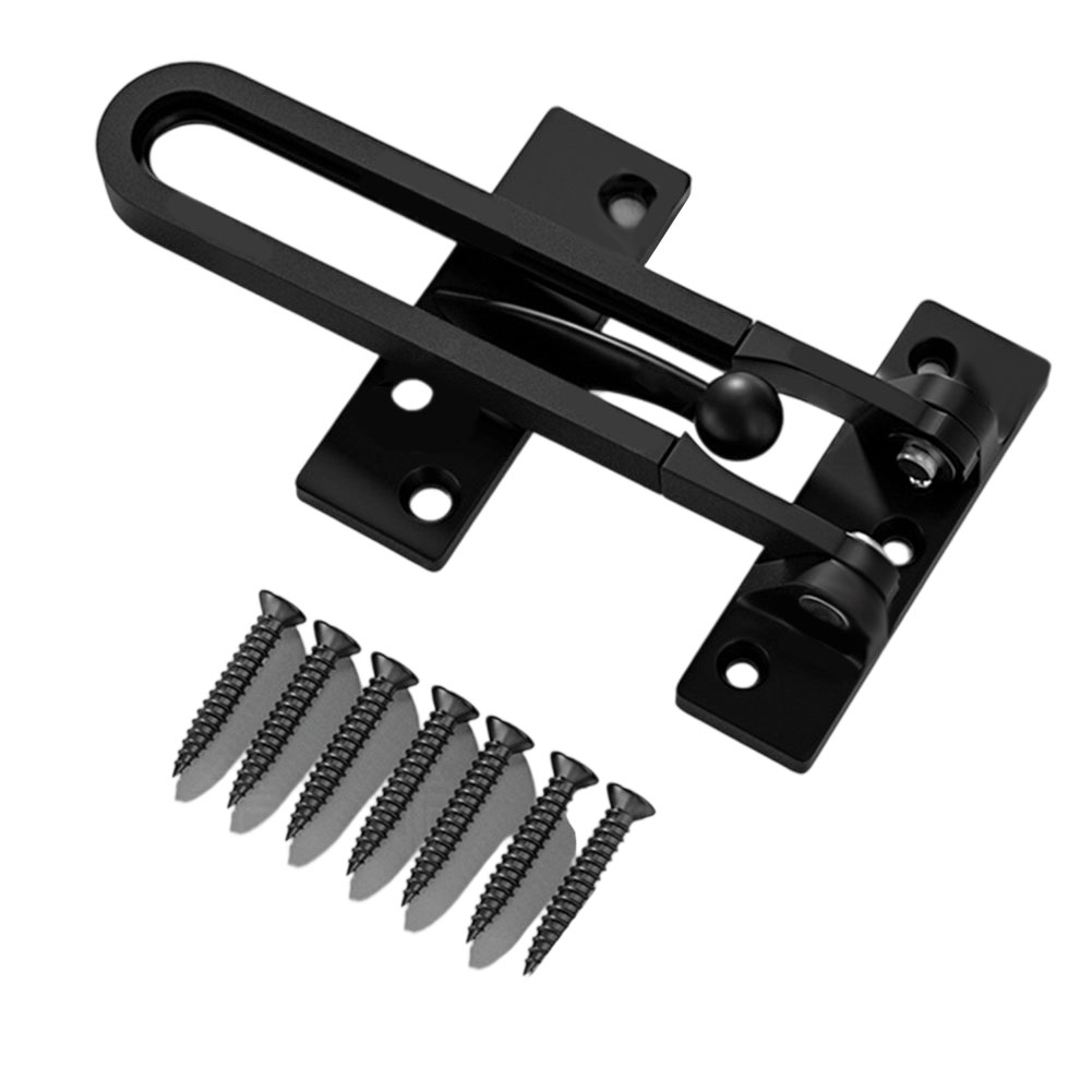 กลอนประตูโซ่ล็อคกันขโมยสีดำทำจ - Security Chain Door บทวิจารณ์และราคา